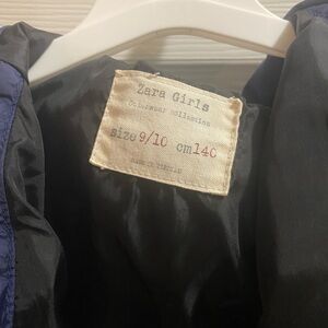 Zara Girls Navy Jacket 9/10